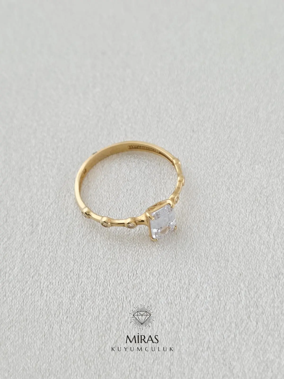 14 Ayar Altın - Baget Tektaş Spor Yüzük - 14YZK206