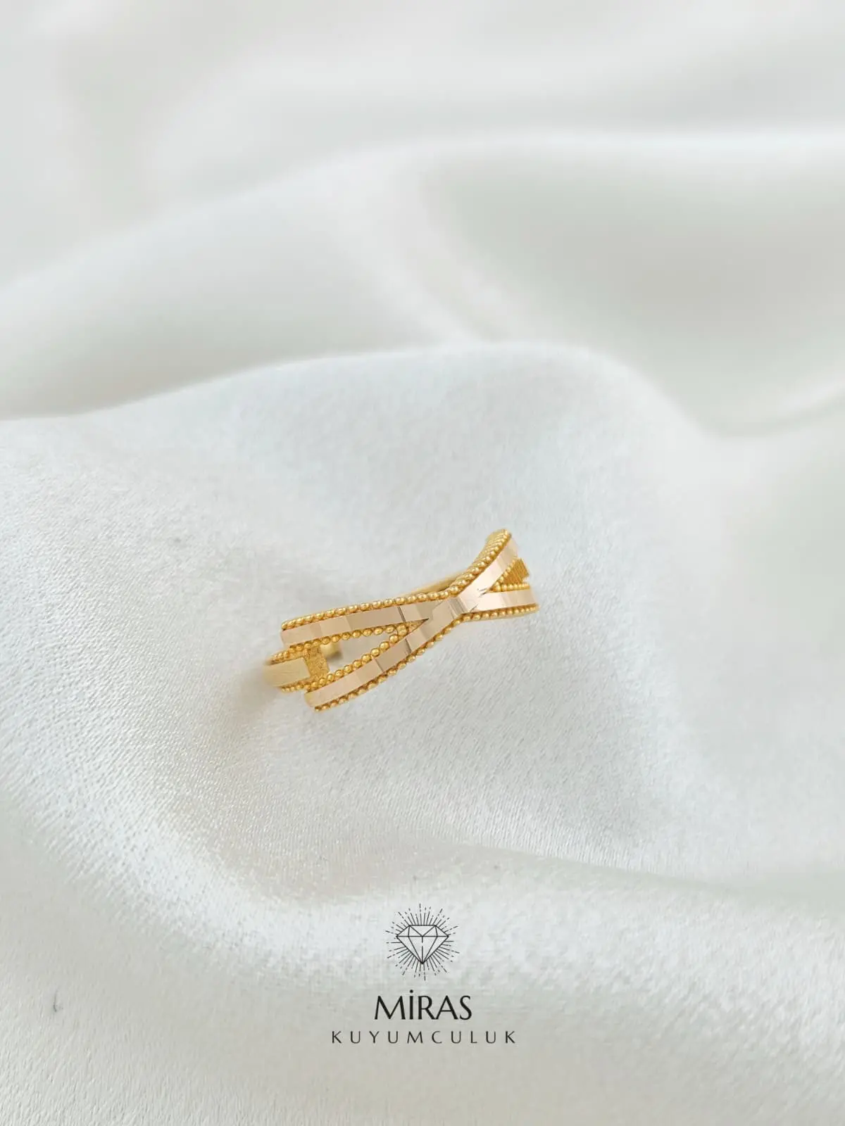 14 Ayar Altın - Taşsız Ajda Yüzük - K14YZK390