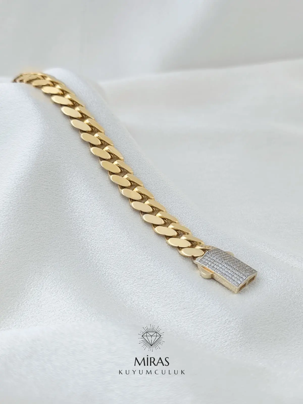 14 Ayar Altın - Klasik Gurmet Bileklik - 14BLK892