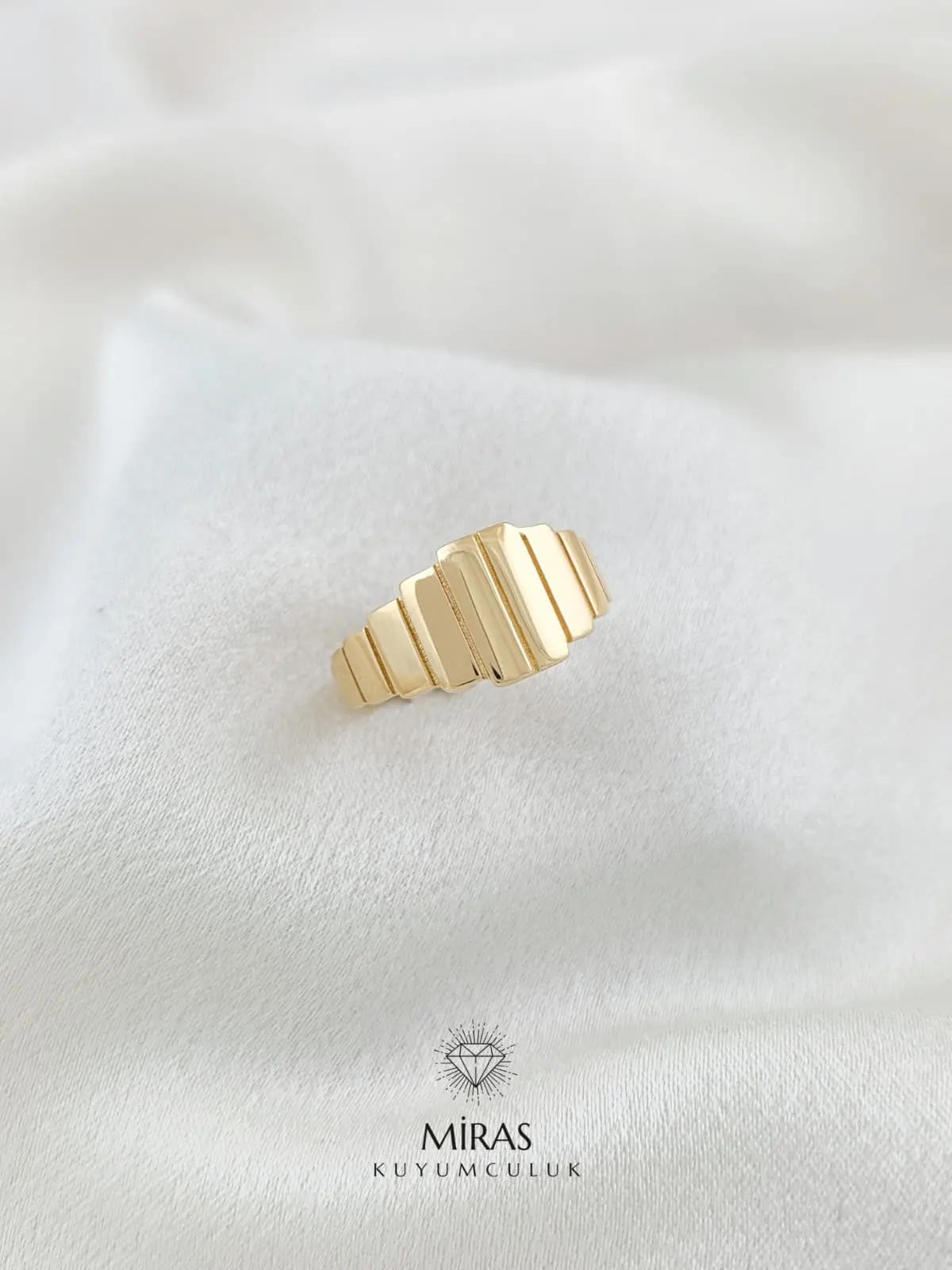 14 Ayar Altın - Spor Yüzük - K14YZK283