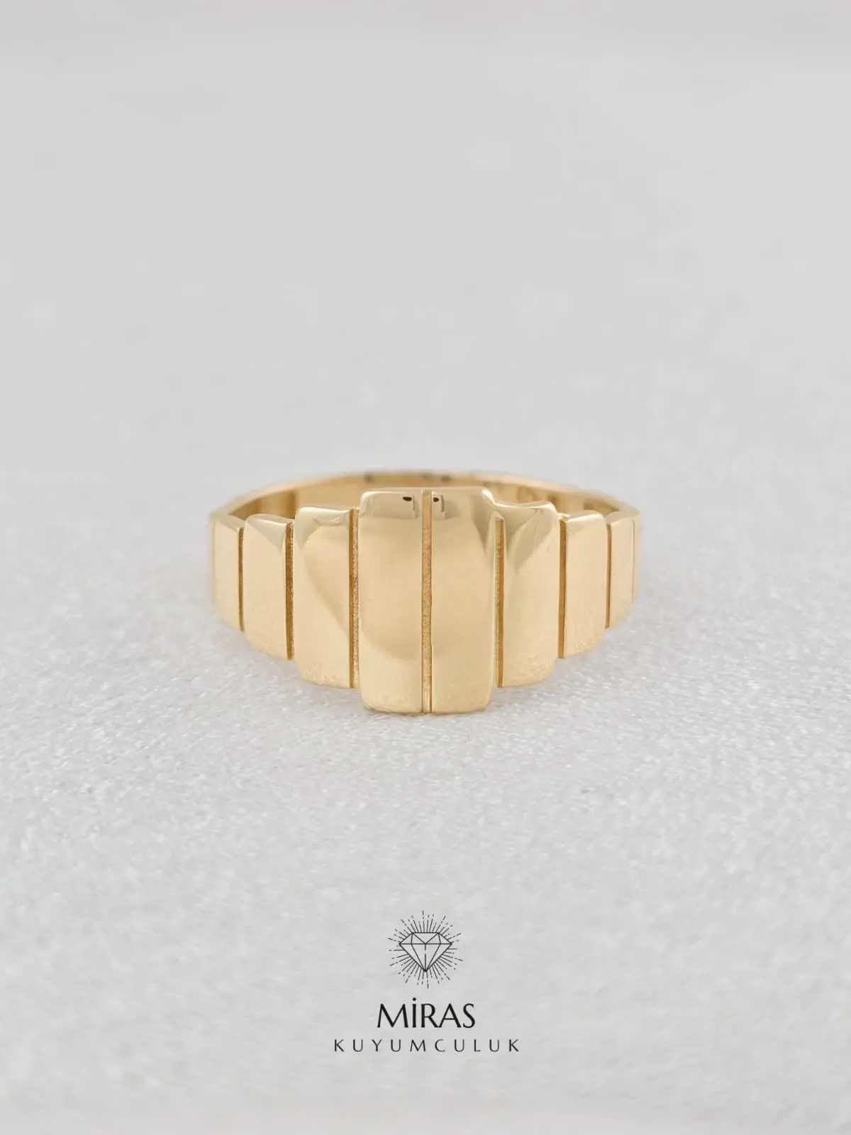 14 Ayar Altın - Spor Yüzük - K14YZK283