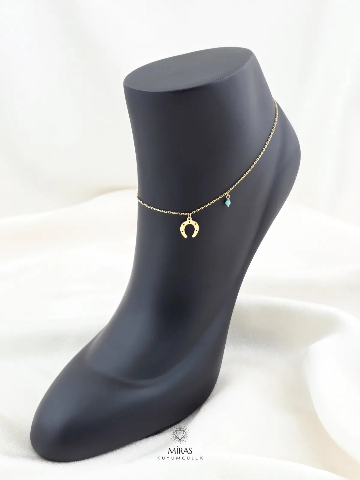 14 Ayar Altın - Şans Nalı Desenli Halhal - K14HALHAL6