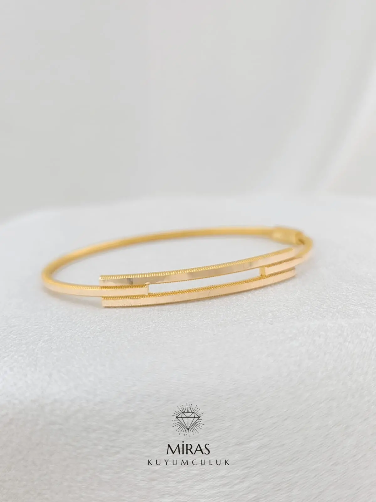 14 Ayar Altın - Ajda İkili Kaburga Kelepçe - K14KLP66