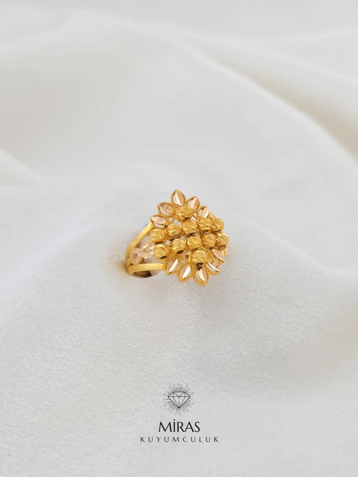 14 Ayar Altın - Dorika Sonsuzluk Detaylı Yüzük -K14YZK299