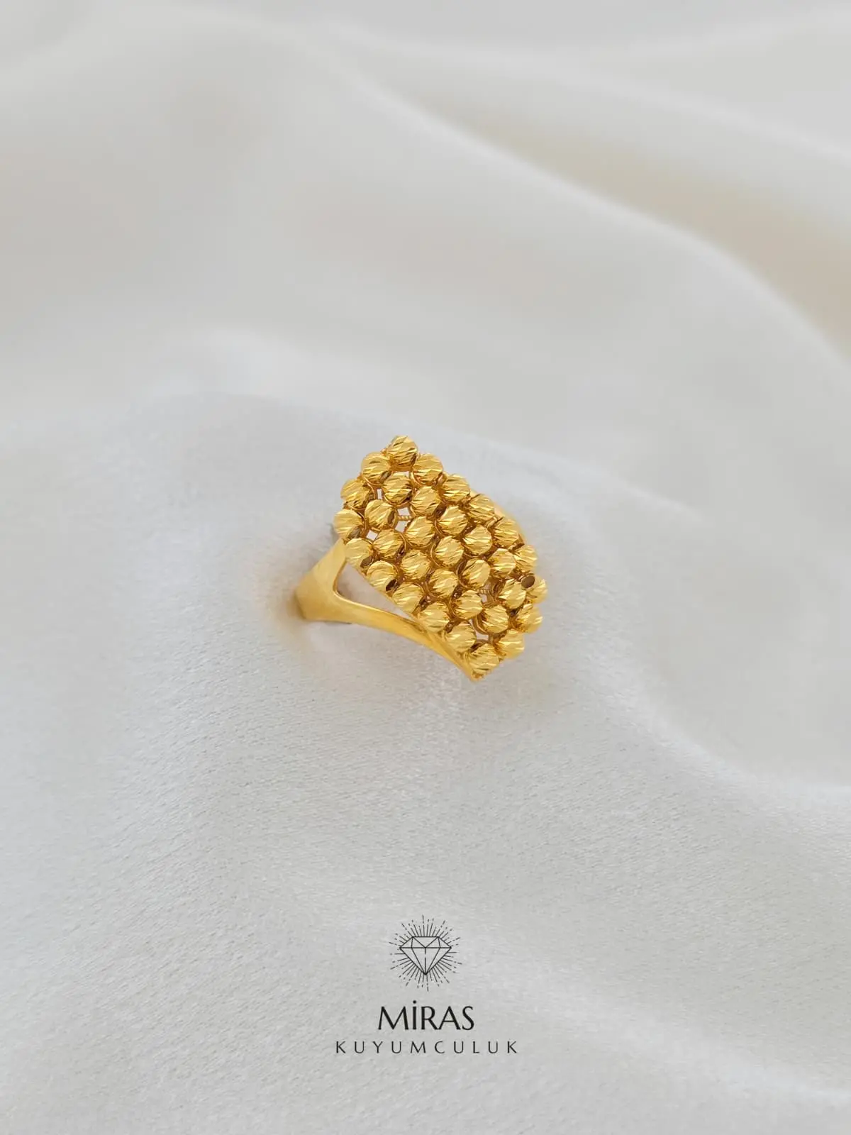 14 Ayar Altın - Dorika Yüzük - K14YZK165
