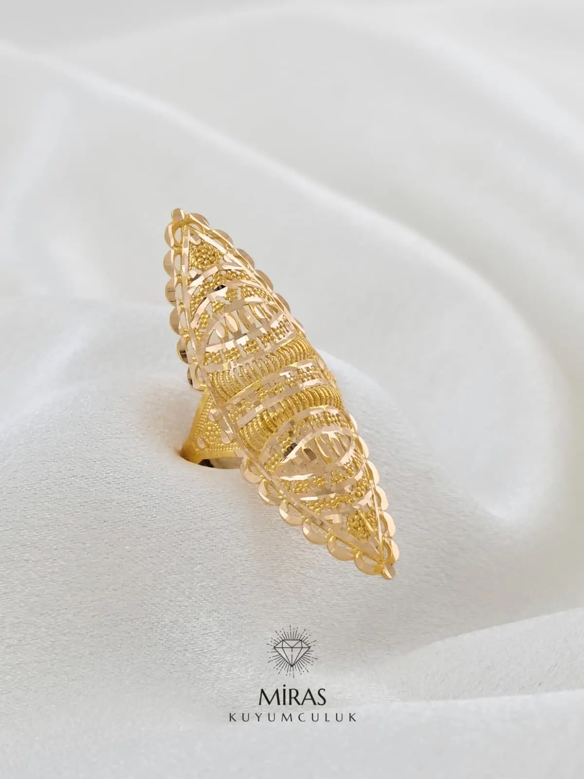 14 Ayar Altın - Hint Yüzük - 14YZK982