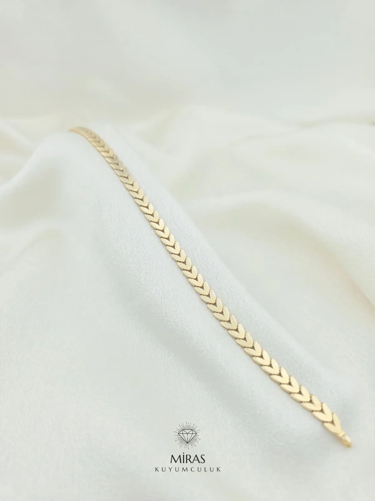 14 Ayar Altın - Başak Bileklik - 14BLK1074