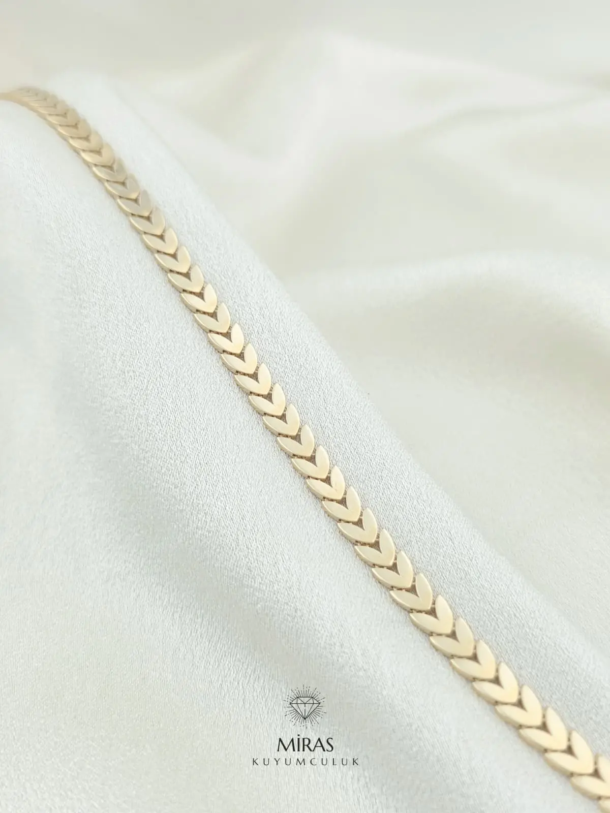 14 Ayar Altın - Başak Bileklik - 14BLK1074