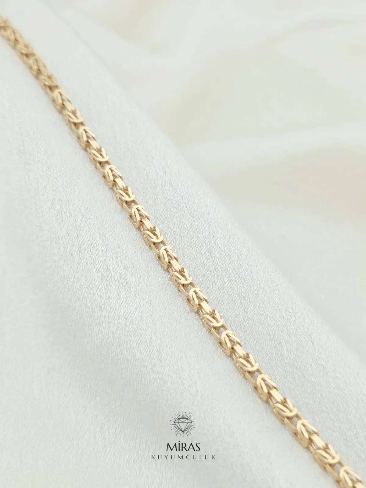 14 Ayar Altın - Kral Zincir Bileklik - 14BLK1072